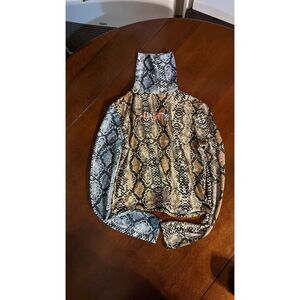Omighty Tops | Omighty Long Sleeve Turtleneck Top Animal Print S | Color: Brown/